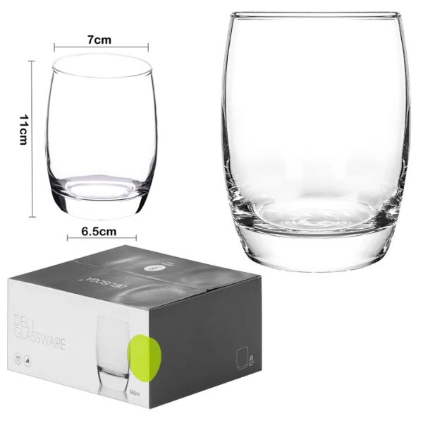 glass cup short deli