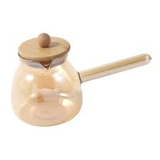 glass coffee with bamboo lid