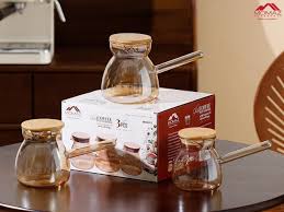 glass coffee pot 3 pcs