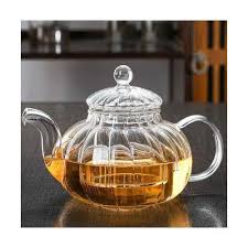 tea kettle glass striped