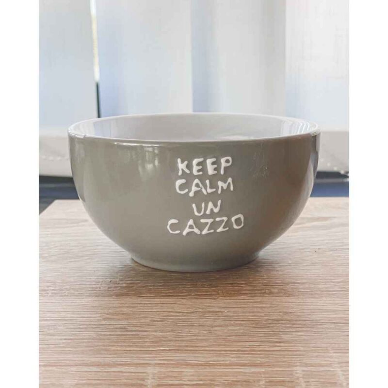 Bowl grey keep calm
