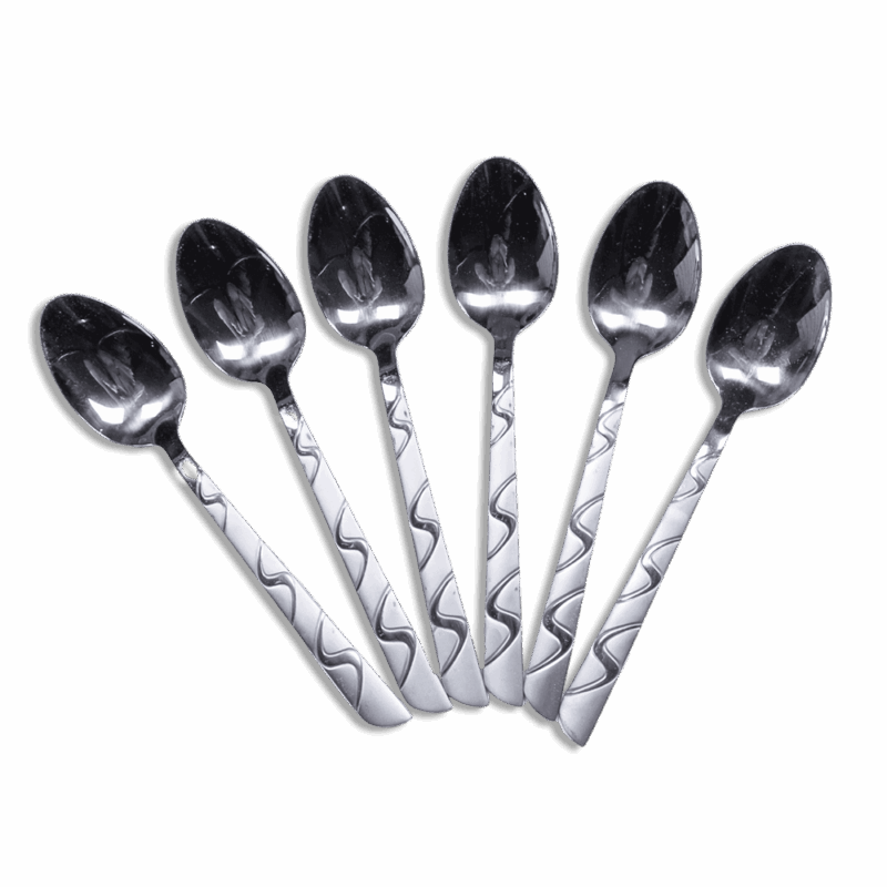 Dinner spoon gold and silver