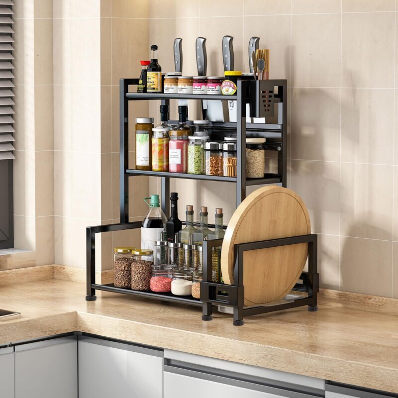 kitchen shelf 3 Tier spice kitchen rack