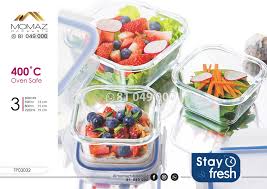 glass food container x3 oven safe square