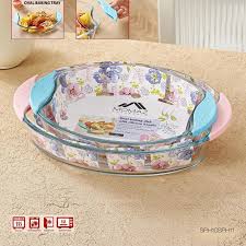 glass bakeware rectangle x2