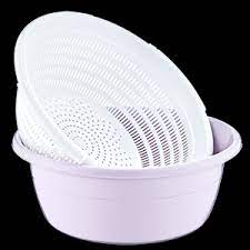 bowl with strainer plastic 32cm