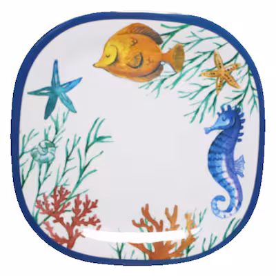 melamine plate sea design