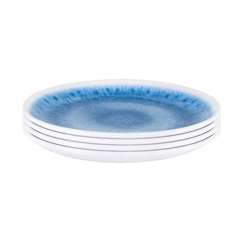 plate melamine blue