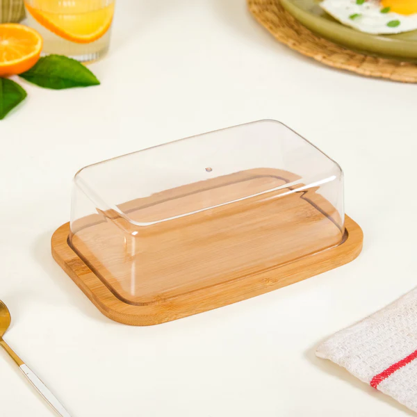bamboo dish butter with lid